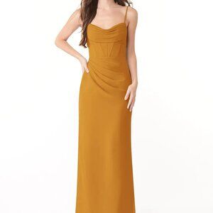 Azazie Mai Bridesmaids Dress in Butterscotch Size A4